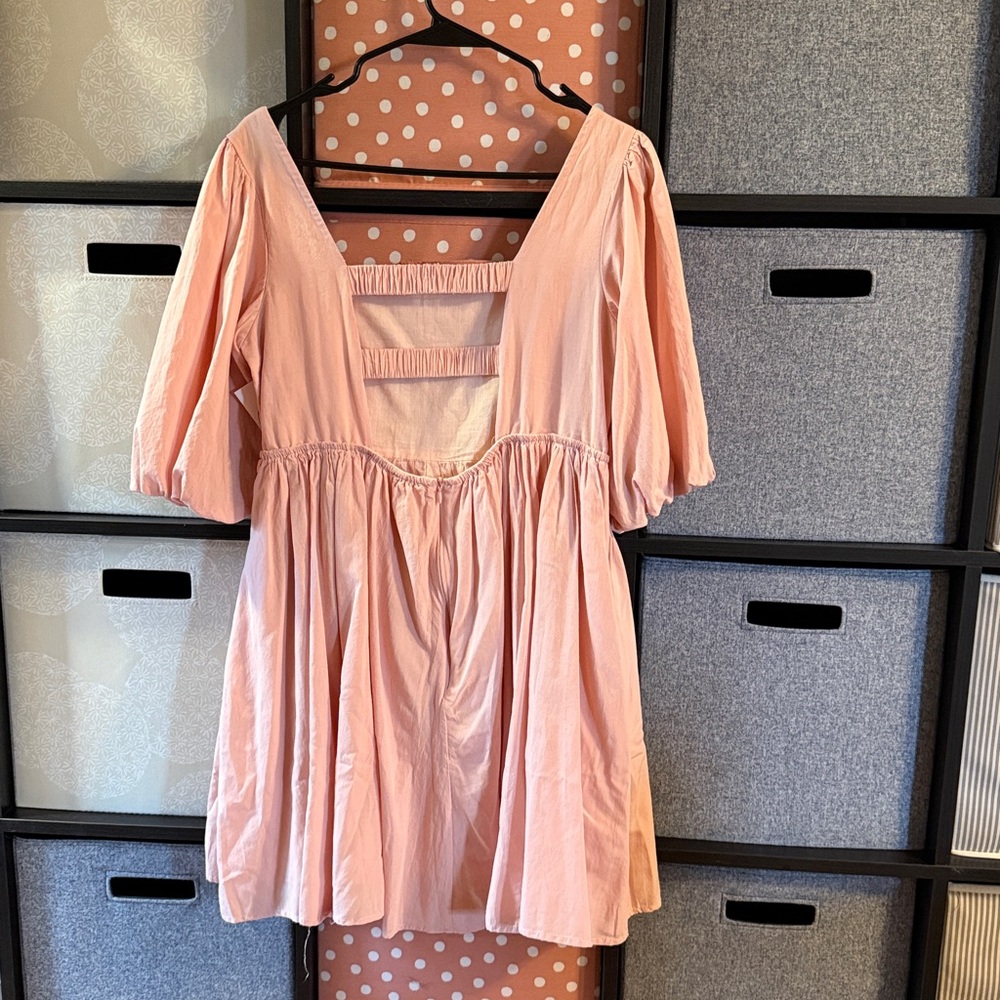 Women's Pink Blush Maternity Dress Size M Pink - Picture 2 of 6